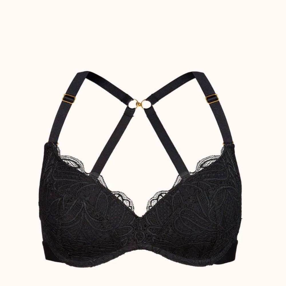 New Lively No-Wire Push-Up Bra(36B) and Bonus matching Thong(S) in Black